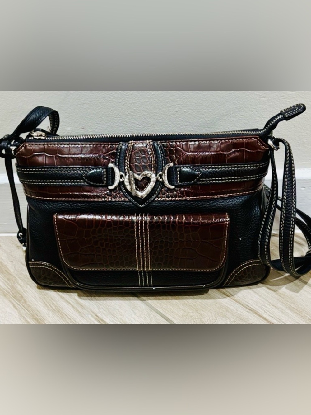 Brighton Beatrice Leather Crossbody Handbag